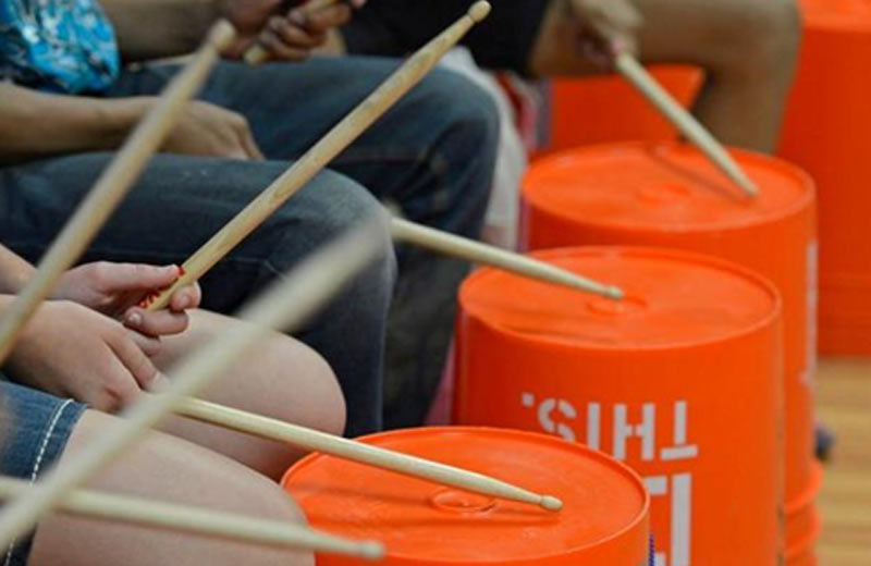 “Bangin’ on Buckets” Bucket Drumming Camp