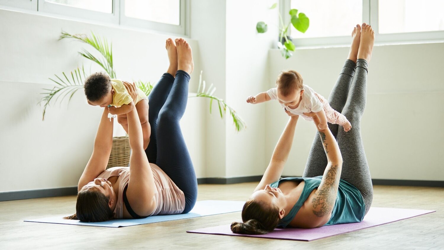 Why attend a mother and baby yoga class in person